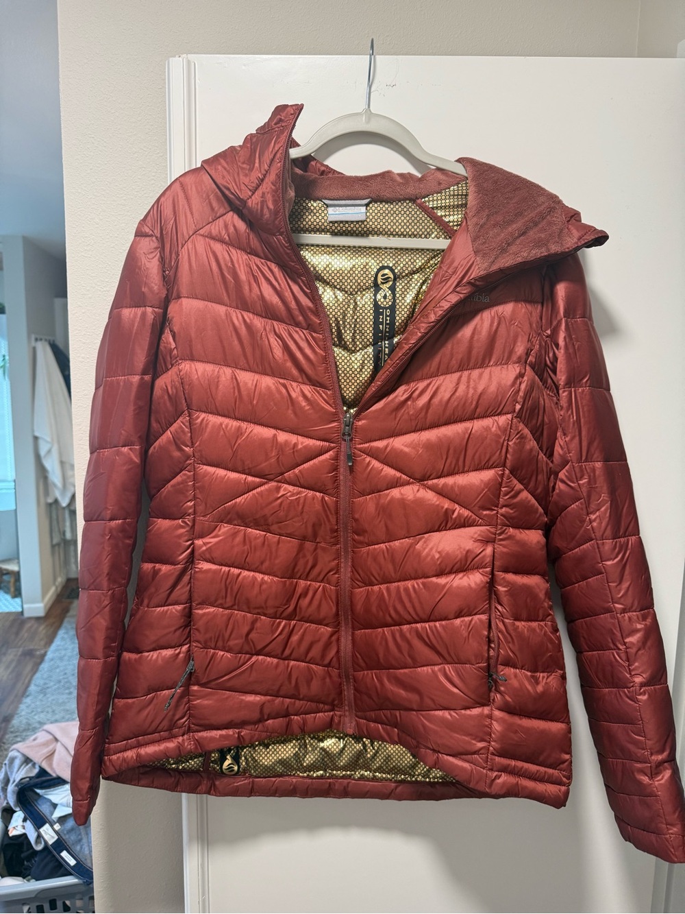 Columbia Hooded Jacket Omniheat - Rust Red
